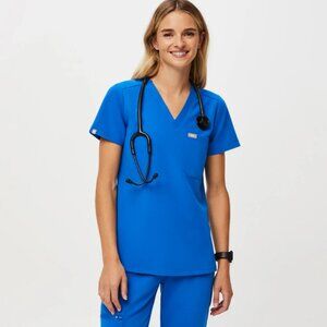 Catarina One-Pocket Scrub Top™ Royal Blue